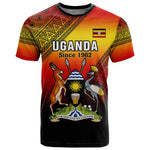 Personalised Uganda Independence Day T shirt Jamhuri ya Uganda Coat Of Arms