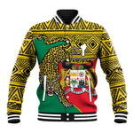 Personalised Benin National Day Baseball Jacket Coat Of Arms With Leopard African Pattern LT14