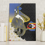 Afro Swaziland Somhlolo Day Canvas Wall Art Nguni Shield African Pattern - African Pride