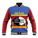 Afro Swaziland Baseball Jacket Siyinqaba Eswatini Flag Style - African Pride