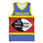 Afro Swaziland Basketball Jersey Siyinqaba Eswatini Flag Style - African Pride