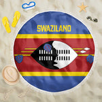 Afro Swaziland Beach Blanket Siyinqaba Eswatini Flag Style - African Pride