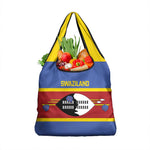 Afro Swaziland Grocery Bag Siyinqaba Eswatini Flag Style - African Pride