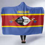 Afro Swaziland Hooded Blanket Siyinqaba Eswatini Flag Style - African Pride