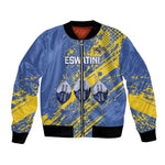 Eswatini Football Custom Bomber Jacket Sihlangu Semnikati Blue - African Pride