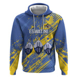 Eswatini Football Custom Hoodie Sihlangu Semnikati Blue - African Pride
