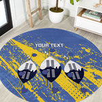 Eswatini Football Custom Round Carpet Sihlangu Semnikati Blue - African Pride