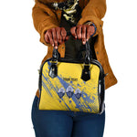 Eswatini Football Custom Shoulder Handbag Sihlangu Semnikati Yellow - African Pride