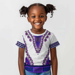 Africa Kid T shirt African Dashiki Royal Purple Version