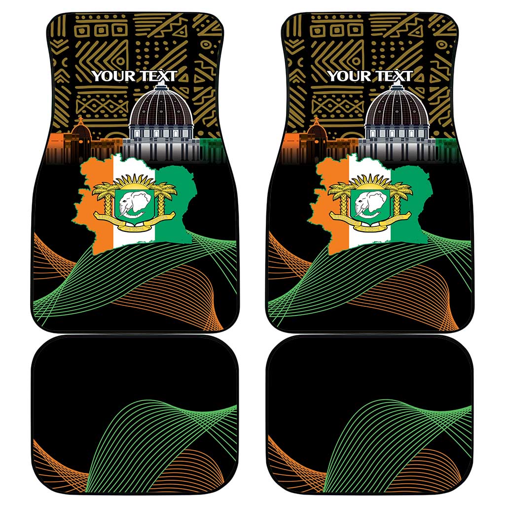 Personalized Cote dIvoire Independence Day Car Mats Ivory Coast Elephant African Pattern