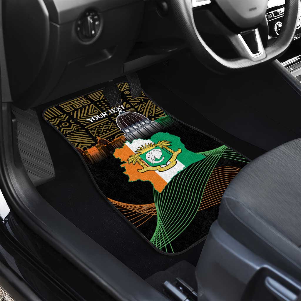 Personalized Cote dIvoire Independence Day Car Mats Ivory Coast Elephant African Pattern