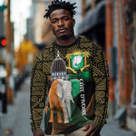 Personalized Cote dIvoire Independence Day Long Sleeve Shirt Ivory Coast Elephant African Pattern LT14