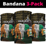 Personalized Cote dIvoire Independence Day Neck Gaiter Ivory Coast Elephant African Pattern LT14