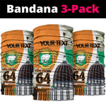 Personalized Ivory Coast Independence Day Neck Gaiter Ornithogalum Arabicum Happy 64 Years Anniversary LT14