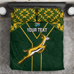 Custom South Africa Rugby Bedding Set Go Champions Springboks