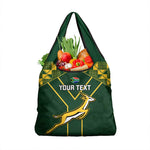 Custom South Africa Rugby Grocery Bag Go Champions Springboks