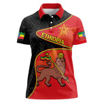 Ethiopia Derg Downfall Day Women Polo Shirt Ethiopian Lion of Judah