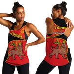 Ethiopia Derg Downfall Day Women Racerback Tank Ethiopian Lion of Judah