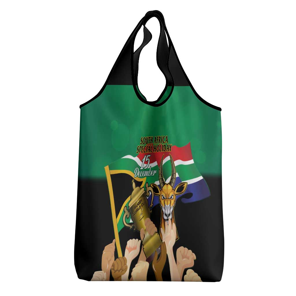 South Africa Special Holiday Grocery Bag Springboks Champions Celebration Rugby Is My Soul