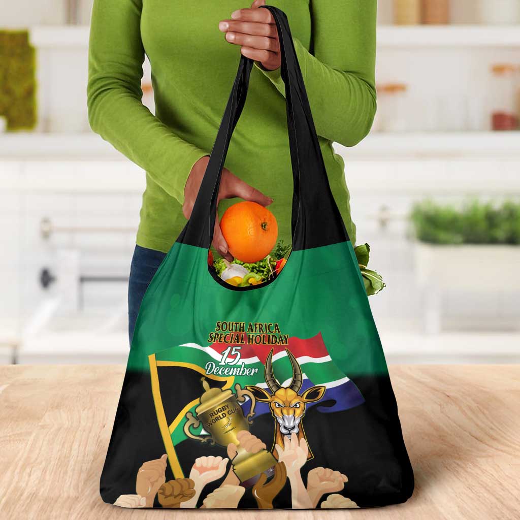 South Africa Special Holiday Grocery Bag Springboks Champions Celebration Rugby Is My Soul