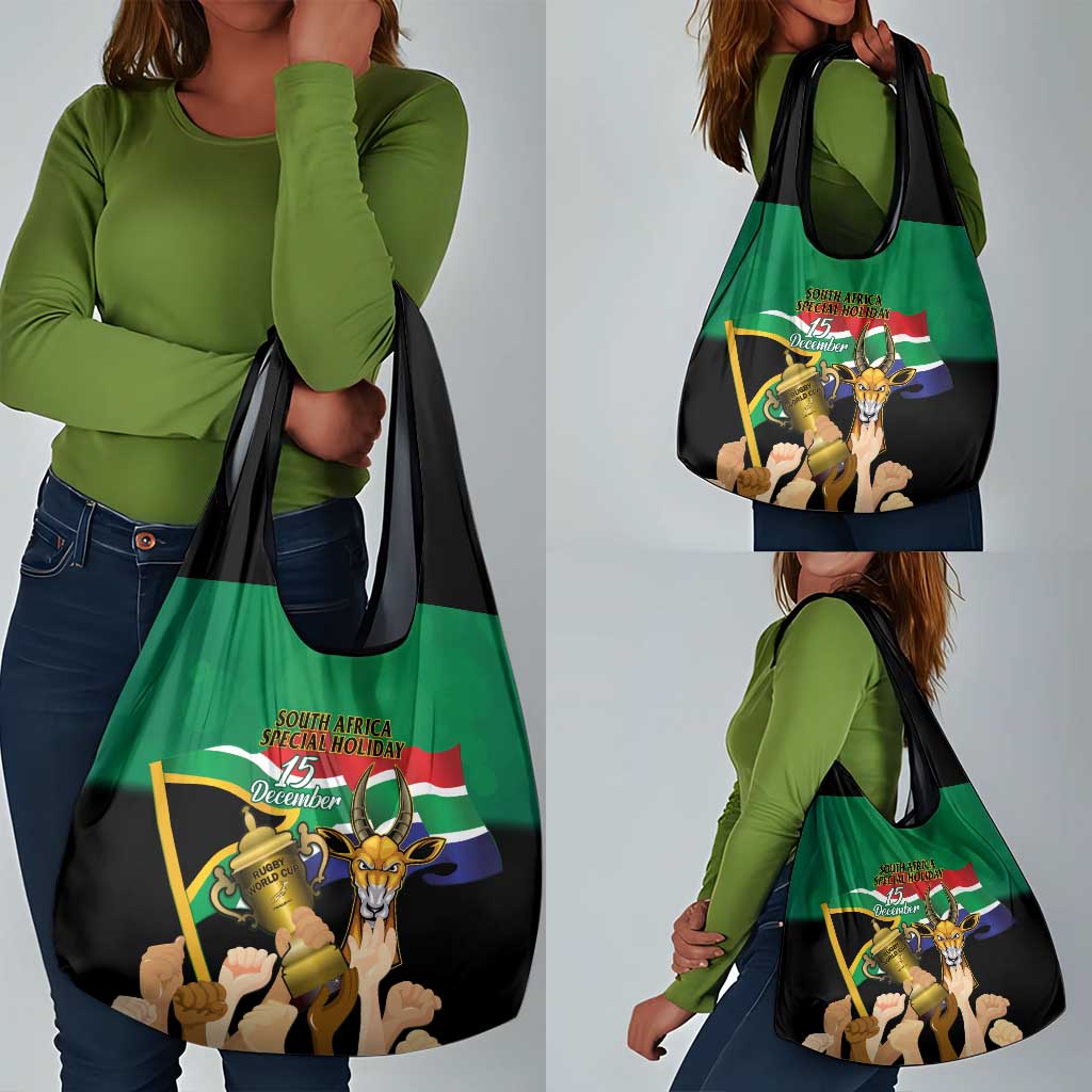 South Africa Special Holiday Grocery Bag Springboks Champions Celebration Rugby Is My Soul