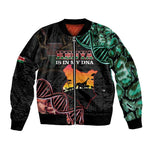 Afro Kenya Bomber Jacket Kenyan Is In My DNA - Jamhuri Day