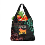 Afro Kenya Grocery Bag Kenyan Is In My DNA - Jamhuri Day