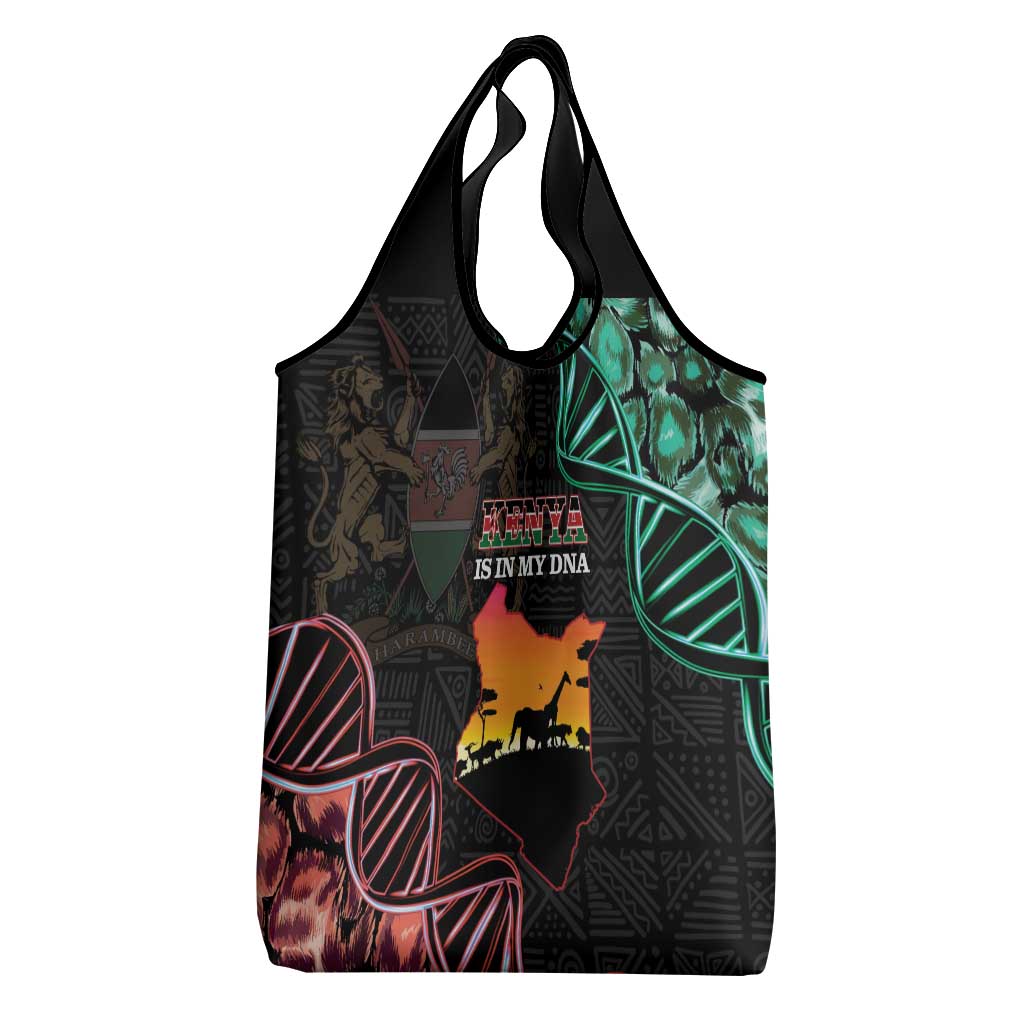 Afro Kenya Grocery Bag Kenyan Is In My DNA - Jamhuri Day