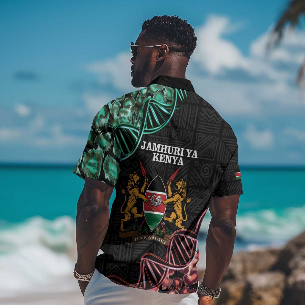 Afro Kenya Hawaiian Shirt Kenyan Is In My DNA - Jamhuri Day