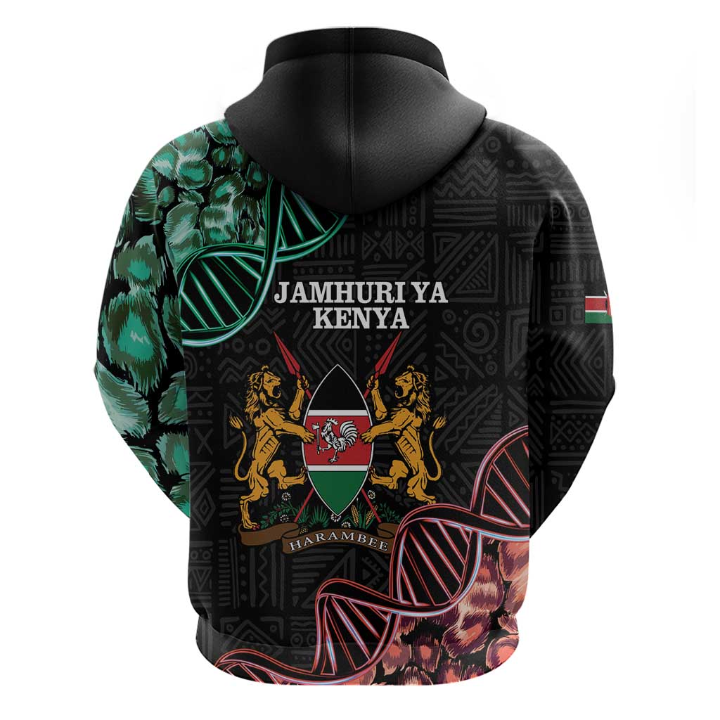Afro Kenya Hoodie Kenyan Is In My DNA - Jamhuri Day