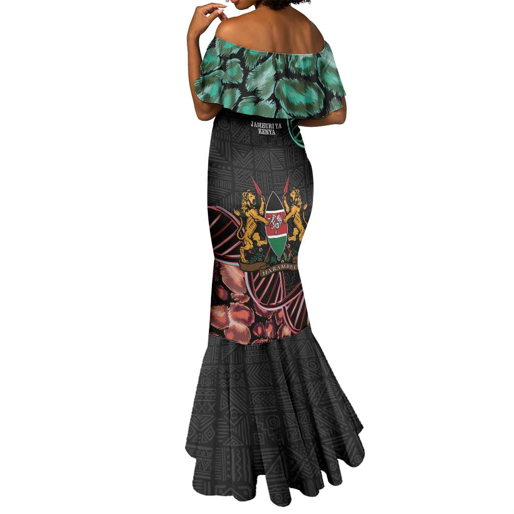 Afro Kenya Mermaid Dress Kenyan Is In My DNA - Jamhuri Day