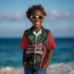 Proud Kenya 254 Kid Hawaiian Shirt Safari Animals - African Pattern
