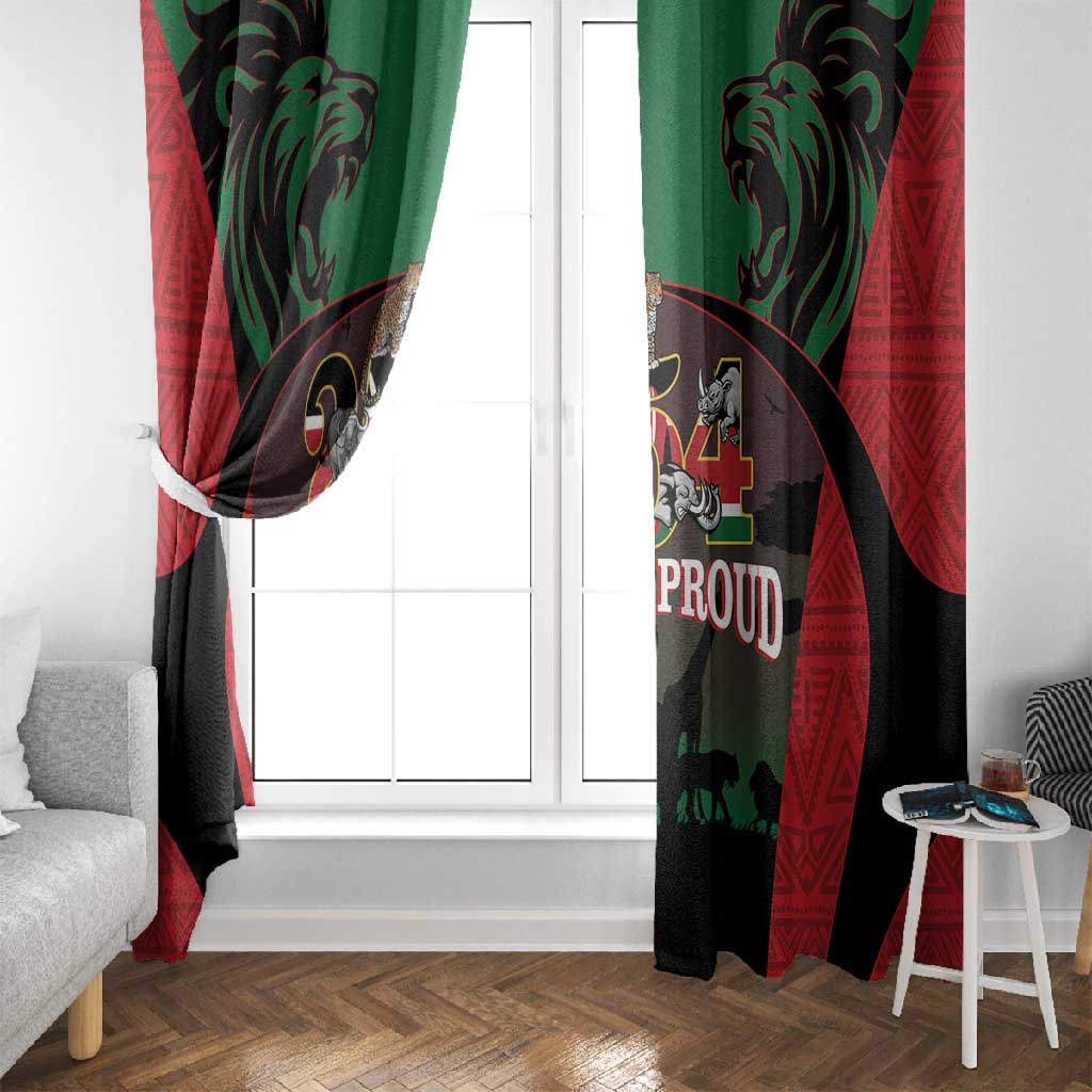 Proud Kenya 254 Window Curtain Safari Animals - African Pattern