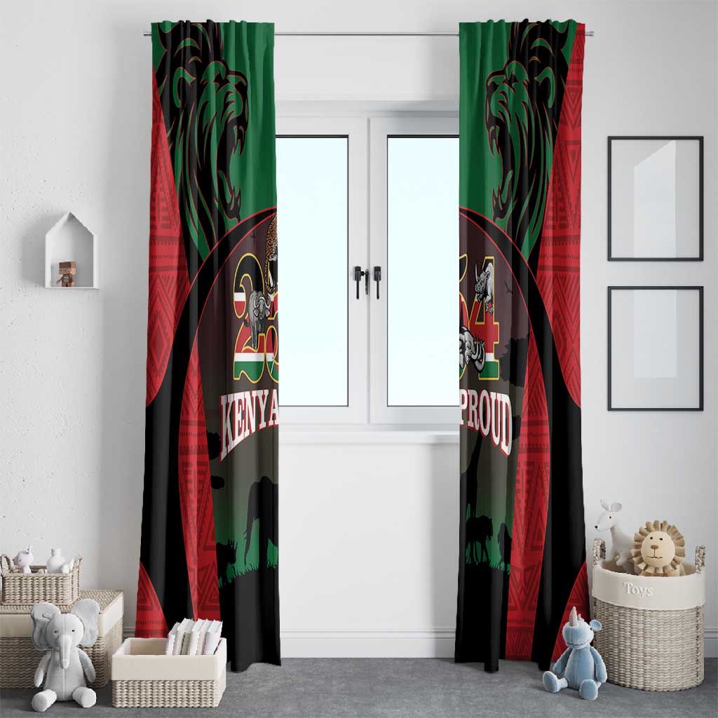 Proud Kenya 254 Window Curtain Safari Animals - African Pattern