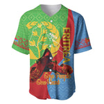 Personalised Eritrea Independence Day Baseball Jersey Shida Shoes Olive Branch African Pattern