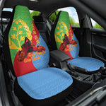 Personalised Eritrea Independence Day Car Seat Cover Shida Shoes Olive Branch African Pattern