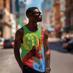 Personalised Eritrea Independence Day Men Tank Top Shida Shoes Olive Branch African Pattern
