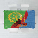 Personalised Eritrea Independence Day Tablecloth Shida Shoes Olive Branch African Pattern