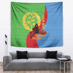 Personalised Eritrea Independence Day Tapestry Shida Shoes Olive Branch African Pattern
