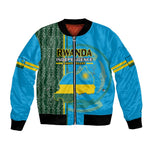 Personalised 1 July Independence Day Rwanda Bomber Jacket African Imigongo Happy 61st Anniversary