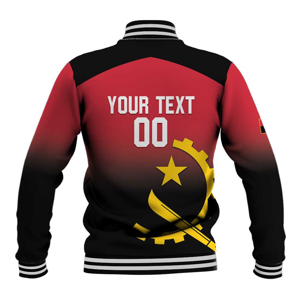 Afro Basketball Custom Angola Baseball Jacket Go Champions Angolan - African Pride