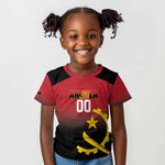 Afro Basketball Custom Angola Kid T shirt Go Champions Angolan - African Pride