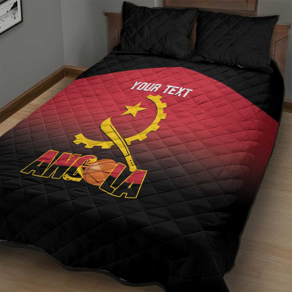 Afro Basketball Custom Angola Quilt Bed Set Go Champions Angolan - African Pride