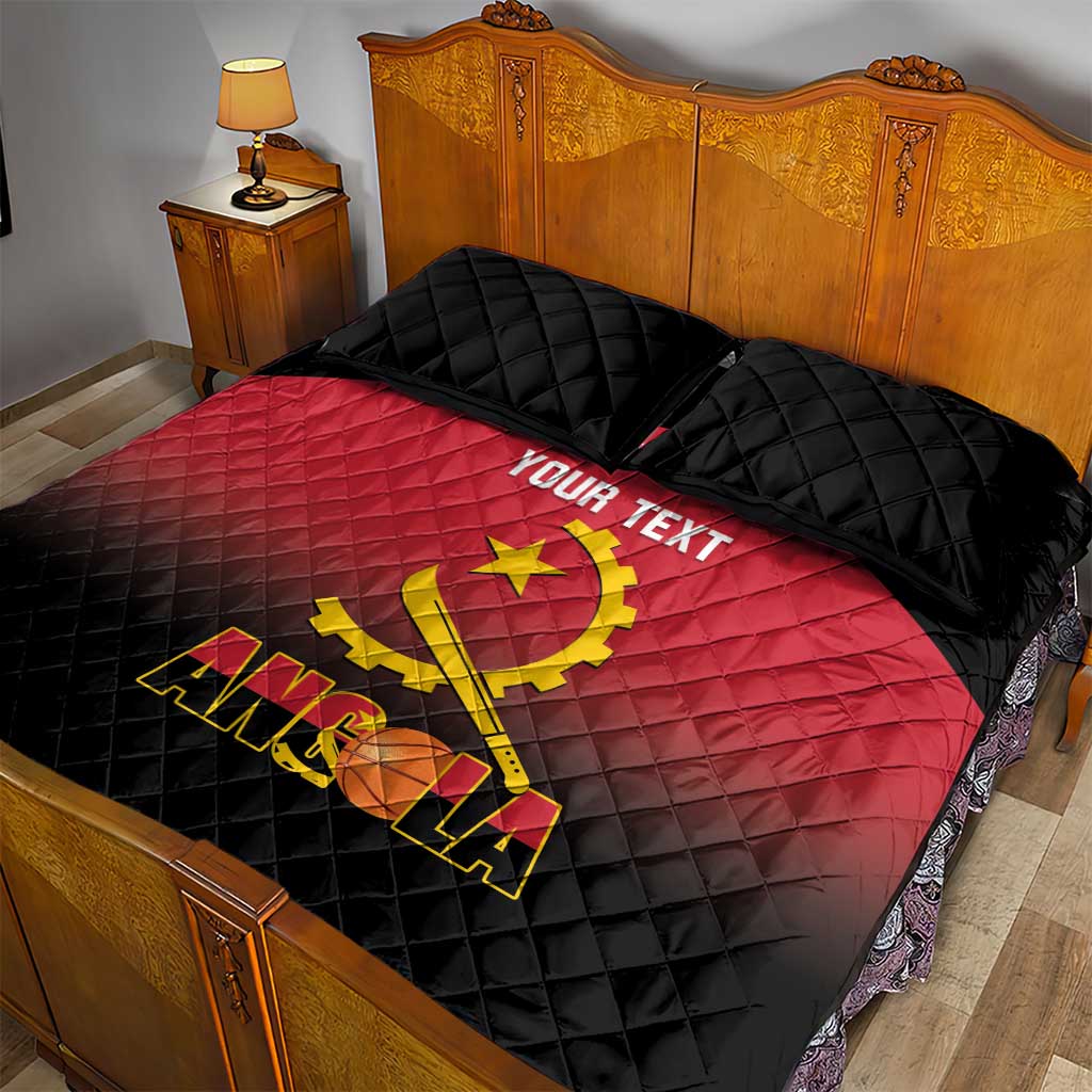 Afro Basketball Custom Angola Quilt Bed Set Go Champions Angolan - African Pride