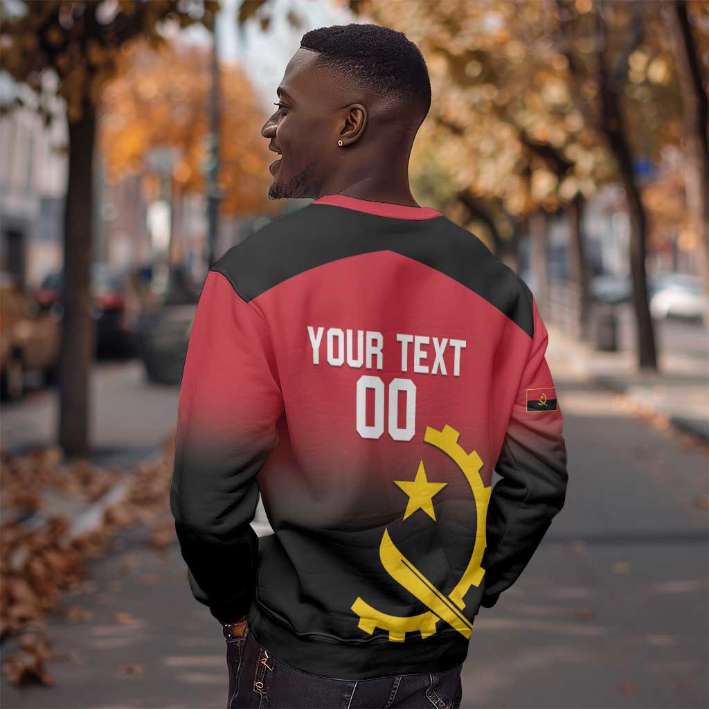 Afro Basketball Custom Angola Sweatshirt Go Champions Angolan - African Pride