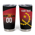 Afro Basketball Custom Angola Tumbler Cup Go Champions Angolan - African Pride