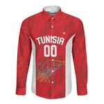 Afro Basketball Custom Tunisia Long Sleeve Button Shirt Go Champions Eagles of Carthage - African Pride
