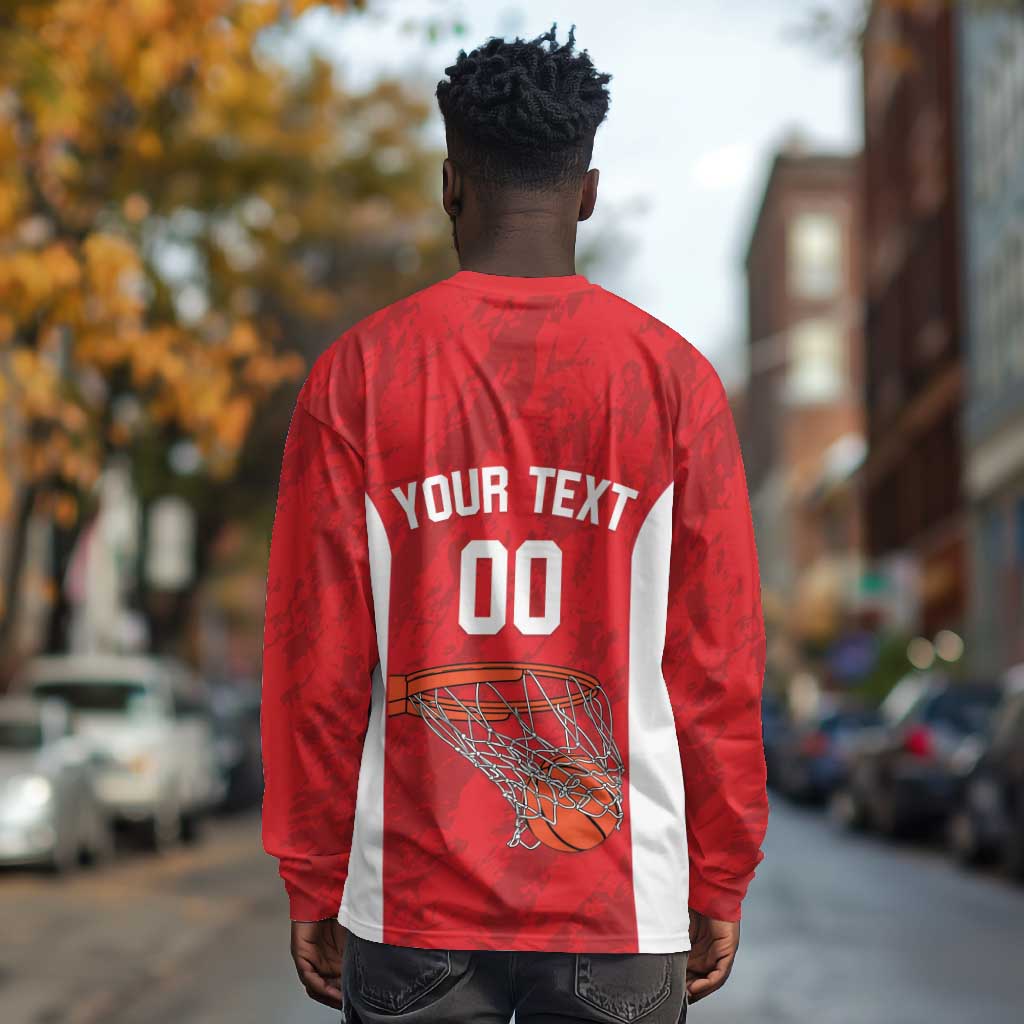 Afro Basketball Custom Tunisia Long Sleeve Shirt Go Champions Eagles of Carthage - African Pride