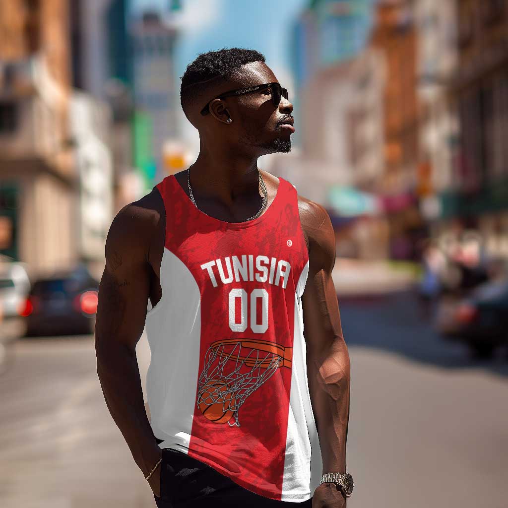 Afro Basketball Custom Tunisia Men Tank Top Go Champions Eagles of Carthage - African Pride