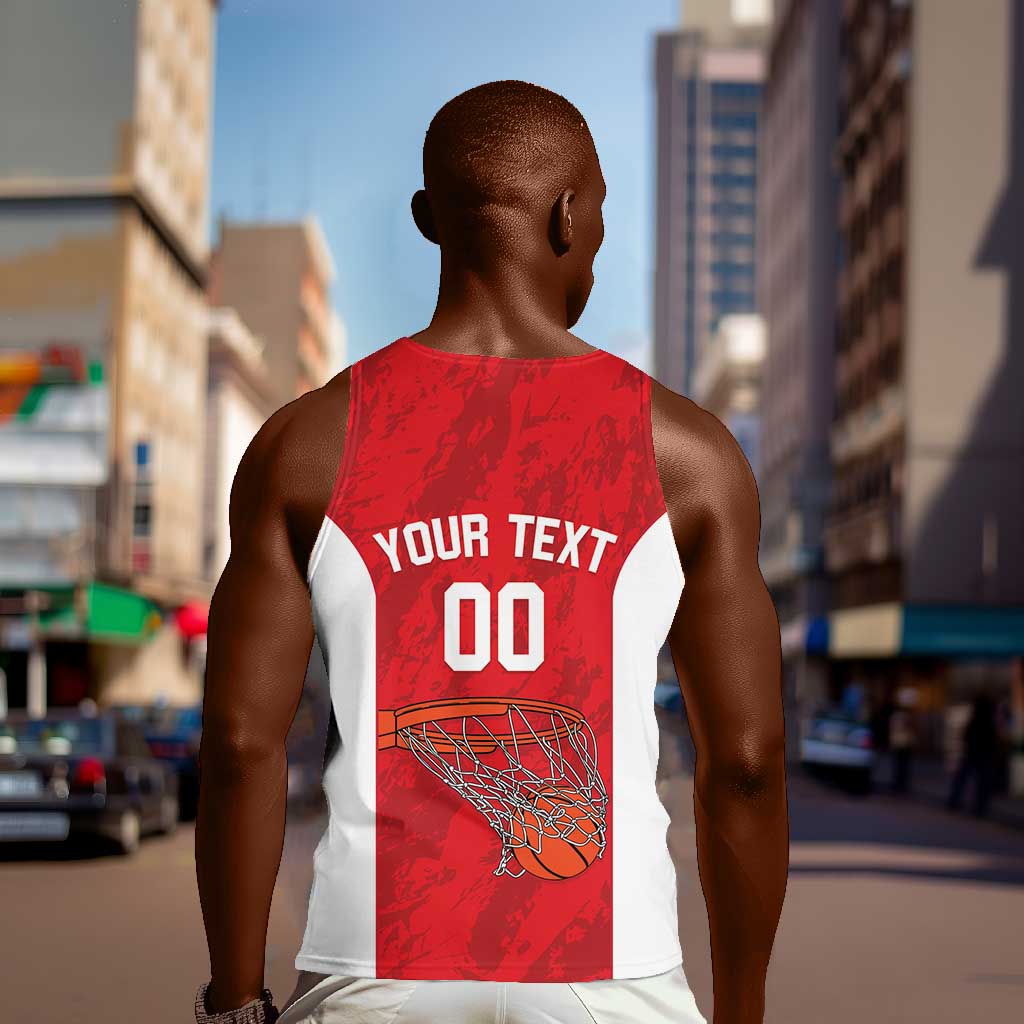 Afro Basketball Custom Tunisia Men Tank Top Go Champions Eagles of Carthage - African Pride